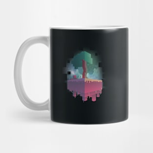 3D Pixels in Space Mug